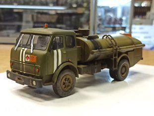 1/43 Автомобіль МАЗ-500 автоцистерна, готова&nbsp;модель (авторська&nbsp;робота)