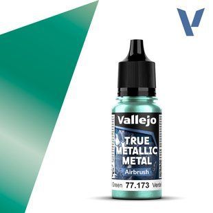 Beetle Green - Airbrush, серія металіків True Metallic Metal для аерографа, 18 мл (Vallejo 77173)