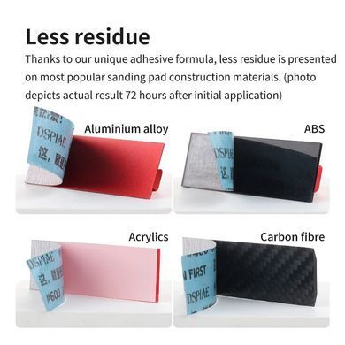 Наждачная бумага #400 грит 25х75 мм на самоклейке, 30 штук (DSPIAE XSP Self-Adhesive Sandpaper)