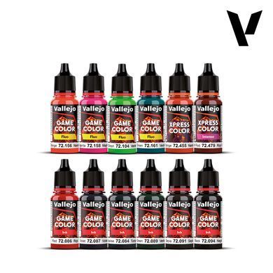 Набір фарб "Спеціальні ефекти: Special FX Paint Set", 12 фарб по 18 мл, акрилові (Vallejo 72207 Game Color Paint Set)