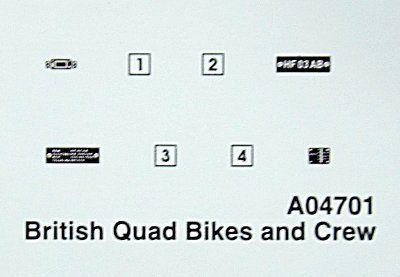 1/48 British Forces Quad Bikes and Crew, Operation Herrick Afghanistan (Airfix 04701) ДВА квадроцикла + фигуры