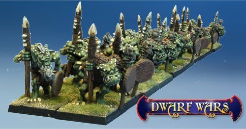 Dwarf Wars - Command – Goblin Spear Regiment - West Wind Miniatures WWP-DW-401-C