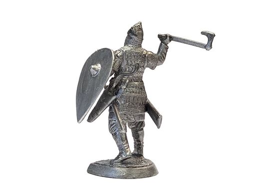 54мм Русский воин, 11 век, коллекционная оловянная миниатюра