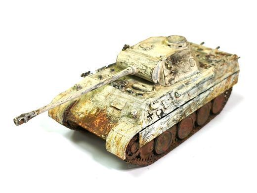 1/35 Німецький танк Pz.Kpfw.V Ausf.G в зимовому розфарбуванні, готова модель авторської роботи