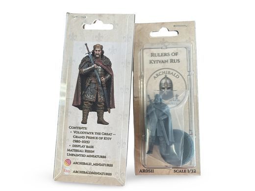 54мм Володимир Великий, князь Київської Русі 980-1015 років (Archibald Miniatures), колекційна смоляна мініатюра