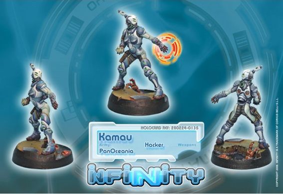 Kamau Hacker, мініатюра Infinity (Corvus Belli 280224-0135), збірна металева