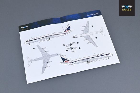 1/144&nbsp;Douglas&nbsp;DC-8-33 "Delta Air Lines" пасажирський літак (X-Scale 144001), збірна модель