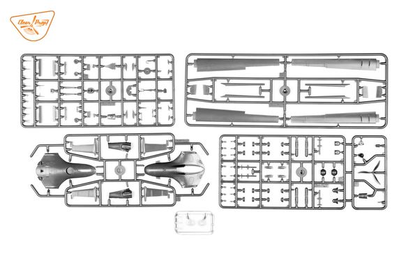 1/48 БПЛА TB.2 Bayraktar ВМФ України, серія Starter kit (Clear Prop CP4810), збірна модель