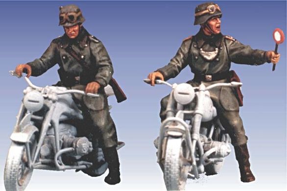 50 мм Мотоциклисты Вермахта 1941 1:35