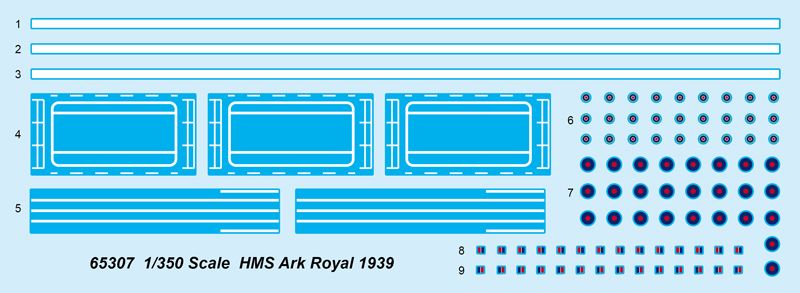 1/350 Британский авианосец HMS Ark Royal образца 1939 года (I Love Kit 65307), сборная модель