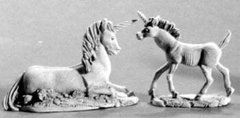 RAFM Miniatures - 28-30 mm Unicorn and Yearling - RAF3311