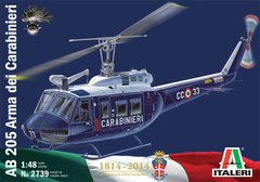 1/48 Полицейский вертолет AB 205 Arma dei Carabinieri (Italeri 2739), сборная модель
