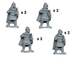 Темные века (Dark Ages) - Varangian Guard with Spears (8) - Crusader Miniatures NS-CM-DAB006