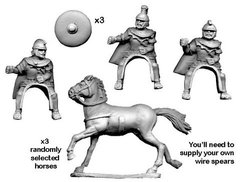 Древние (Ancients) - Carthaginian Cavalry (3) - Crusader Miniatures NS-CM-ANC007