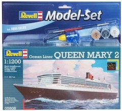 1/1200 Queen Mary 2 океанский лайнер + клей + краска + кисточка (Revell 65808)