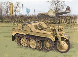 Sd.Kfz.2 Kettenkrad германский полугусеничный мотоцикл 1:6