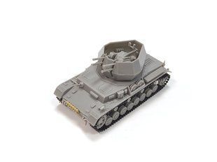 1/72 Німецька ЗСУ Flakpanzer IV Wirbelwind, зібрана модель, нефарбована