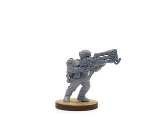 Cadian Shock Trooper with Heavy Flamer, миниатюра Warhammer 40.000, пластиковая (Games Workshop)