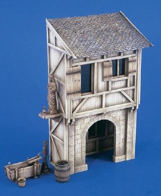 Old German City : Store w/ Gallery (all Resin) 1:35