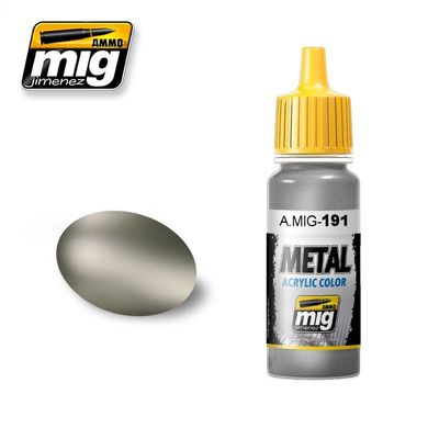 Металлик сталь RAL 9006, 17 мл (Ammo by Mig A.MIG-191 Steel) акриловая краска