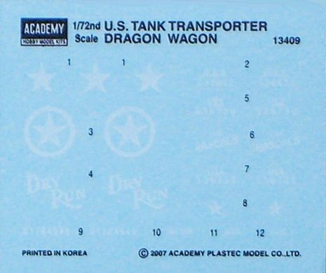 1/72 M26 Dragon Wagon американский тяжелый транспортер (Academy 13409), сборная модель