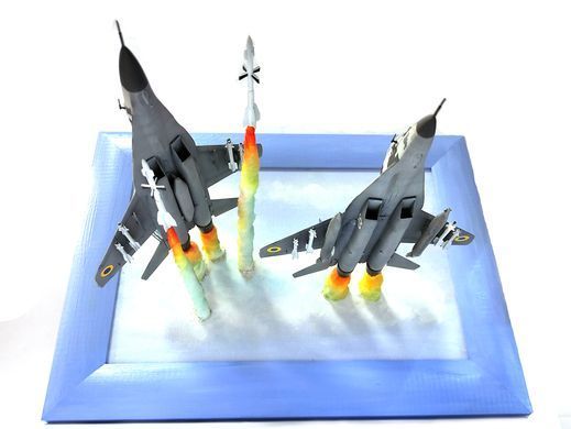 1/72 Картина-диорама "Защитники украинского неба МиГ-29 и МиГ-29УБ", авторская работа