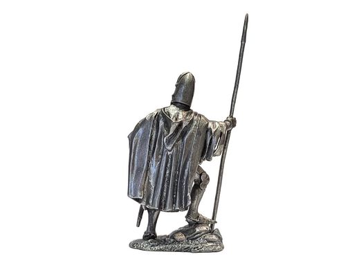 54мм Рыцарь с копьем, коллекционная оловянная миниатюра
