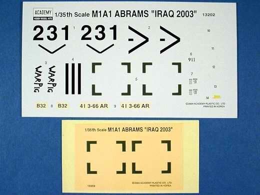 M1A1 Abrams, Ирак 2003 года, американский танк 1:35