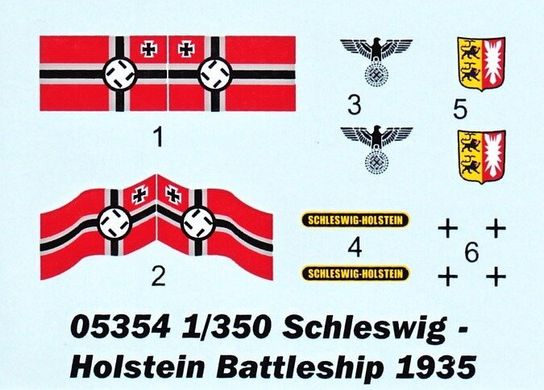 1/350 Schleswig-Holstein образца 1935 года германский линкор (Trumpeter 05354) сборная модель