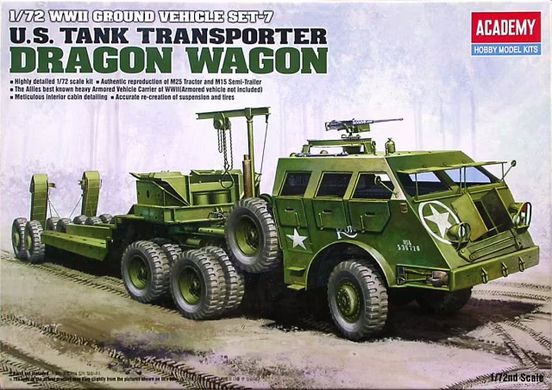 1/72 M26 Dragon Wagon американський важкий транспортер (Academy 13409), збірна модель