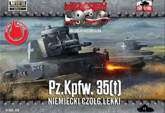 1/72 Pz.Kpfw.35(t) германский танк + журнал (First To Fight 038) сборка без клея