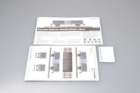 1/35 Германская железнодорожная гондола с высокими бортами (Trumpeter 01517), сборная модель