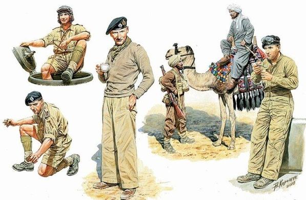 1/35 English troops in Northern Africa, WWII era (Master Box 3564)