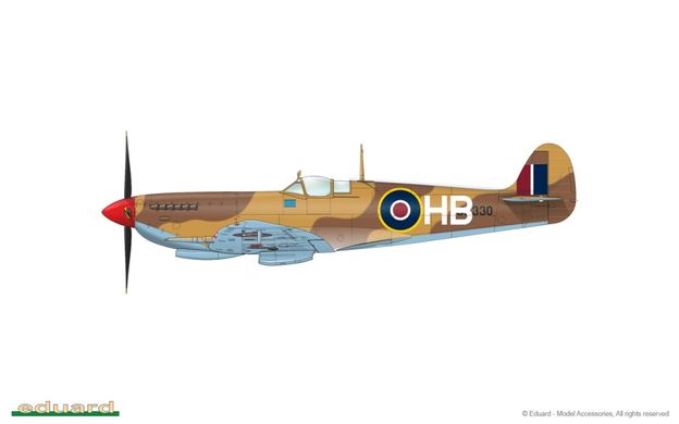 1/72 Spitfire Mk.VIII британський винищувач, серія Weekend Edition (Eduard 7442) збірна модель