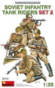 1/35 Радянський танковий десант, 4 фігури, збірні пластикові (Miniart 35310)
