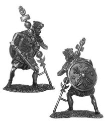 54 мм Римский сигнифер, 3-2 века до н. э., оловянная миниатюра (Солдатики Публия PTS-5265)