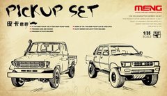 1/35 PickUp Set: автомобілі Toyota Hilux + Land Cruiser (Meng Model VS007) 2-в-1