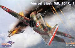 1/48 Marcel Bloch MB.151C.1 французский истребитель (Dora Wings 48017) сборная модель