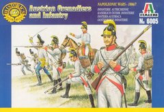 1/72 Austrian Grenadiers and Infantry, Napoleonic Wars 1815 (Italeri 6005) 48 фигур