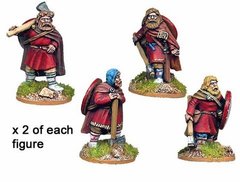 Темные века (Dark Ages) - Varangian Guard in Parade Dress (8 figures) - Crusader Miniatures NS-CM-DAB007