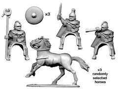 Древние (Ancients) - Carthaginian Cavalry Command (3) - Crusader Miniatures NS-CM-ANC008