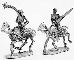 Mirliton Miniatures - Миниатюра 25-28 mm Fantasy - Skeleton cavalry with two handed weapons 3 - MRLT-UD013
