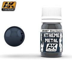 Металік синій, серія XTREME METAL, 30 мл (AK Interactive AK487 Metallic Blue), емалевий