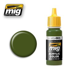 Захисний зелений післявоєнний XB-518, 17 мл (Ammo by Mig A.MIG-083 Zashchitniy zeleno) акрилова фарба