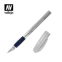 Модельный профессиональный нож + лезвие (Vallejo T06007) Deluxe Modeling Knife