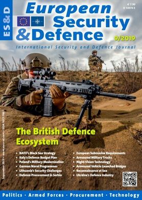 Журнал "European Security & Defence" 9/2019. Politics, Armed Forces, Procurement, Technology (на английском языке)