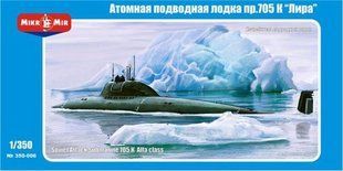 1/350 Атомний підводний човен проекту 705К Ліра/Альфа (MikroMir 350-06), збірна модель