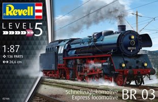 1/87 Локомотив Schnellzuglokomotive BR03 (Revell 02166), збірна модель