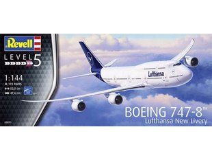 1/144 Boeing 747-8 "Lufthansa New Livery" пассажирский самолет (Revell 03891), сборная модель
