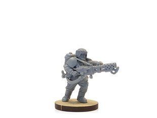 Cadian Shock Trooper with Flamer, миниатюра Warhammer 40.000, пластиковая (Games Workshop)